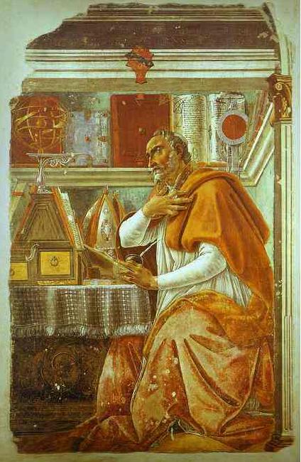 Sandro Botticelli St. Augustine Sweden oil painting art